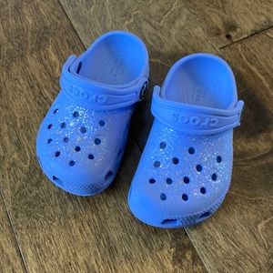 Toddler Glitter Crocs